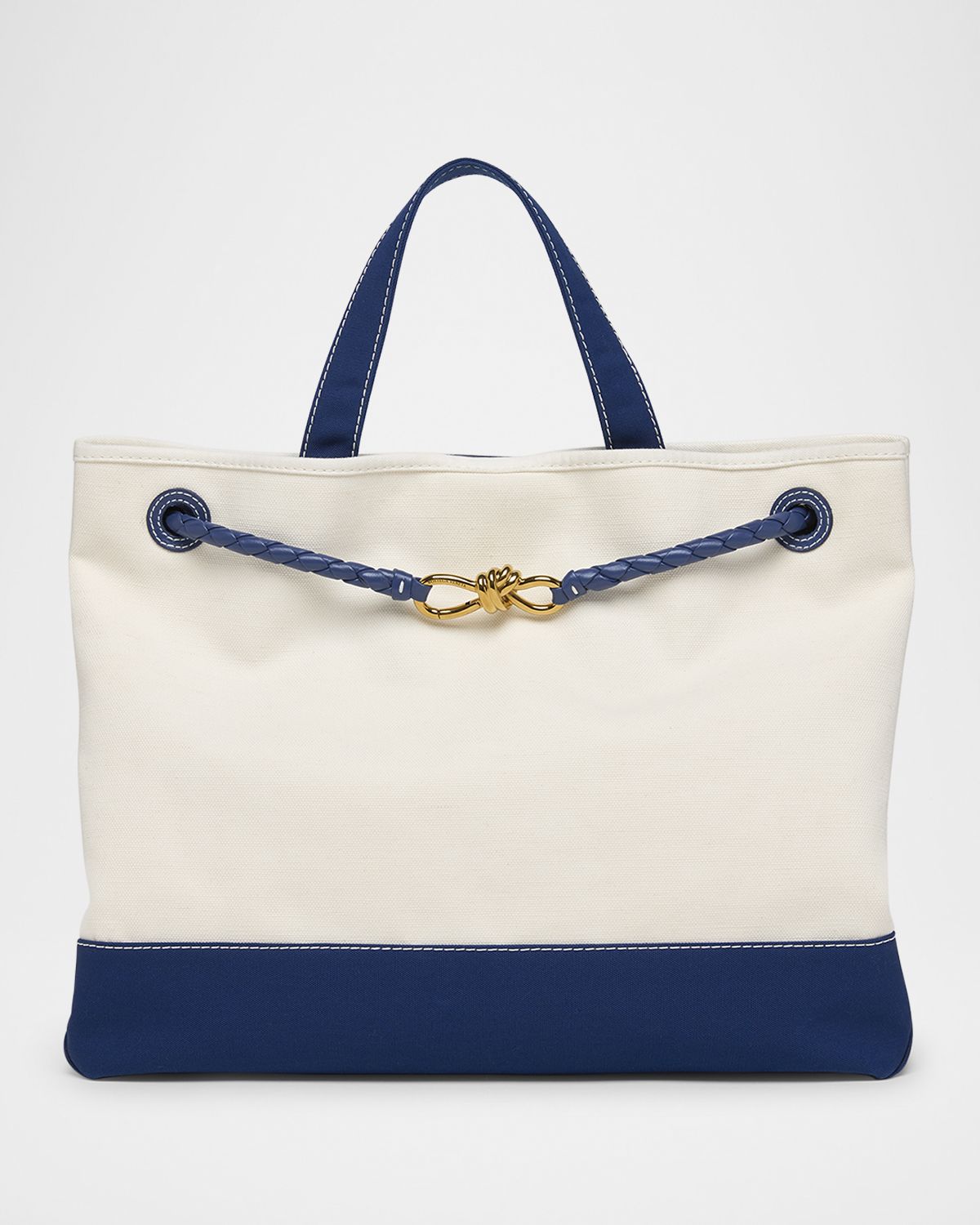 Bottega Veneta Andiamo Large Canvas Tote Bag