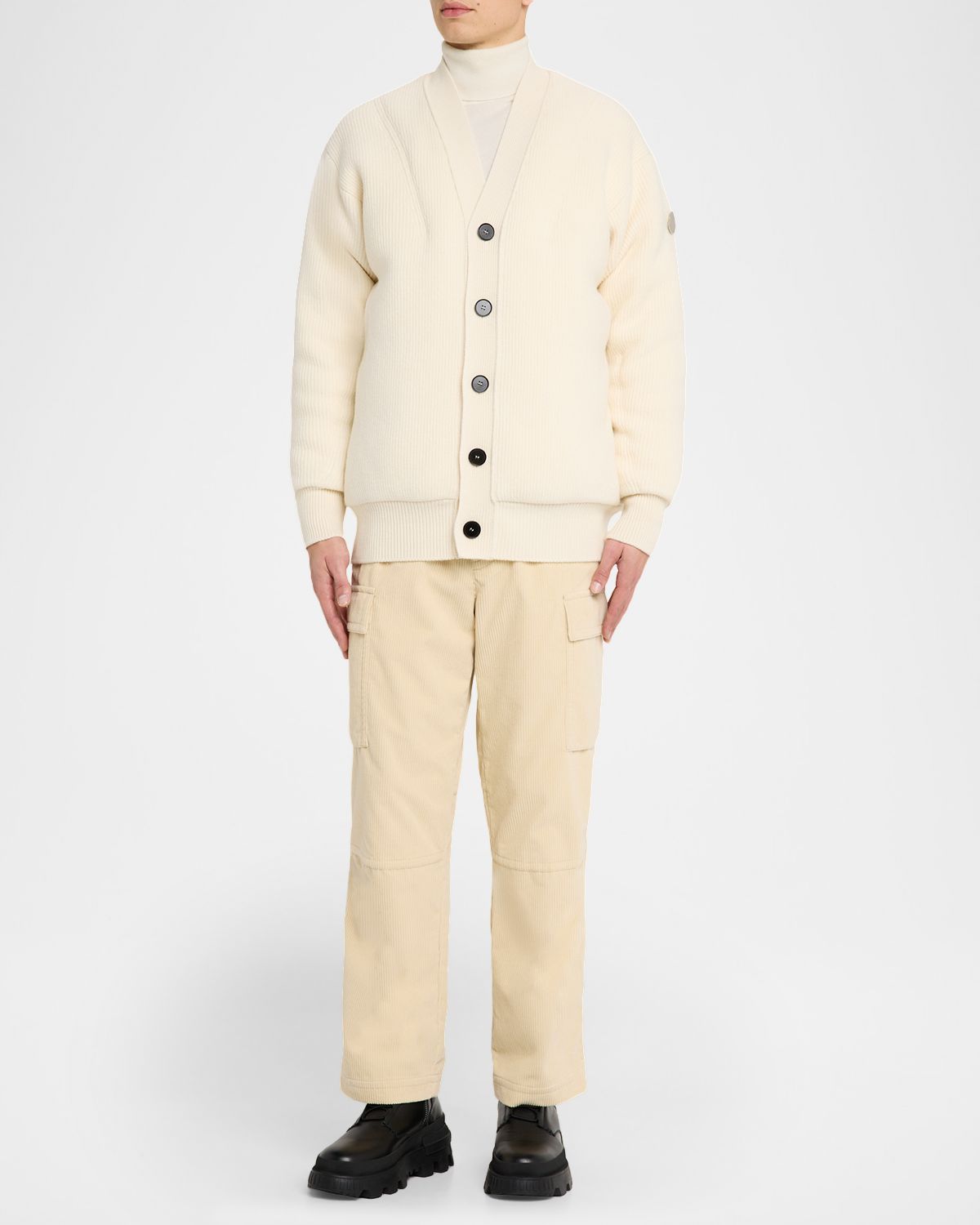 Moncler Grenoble Men 's Drawstring Corduroy Trousers