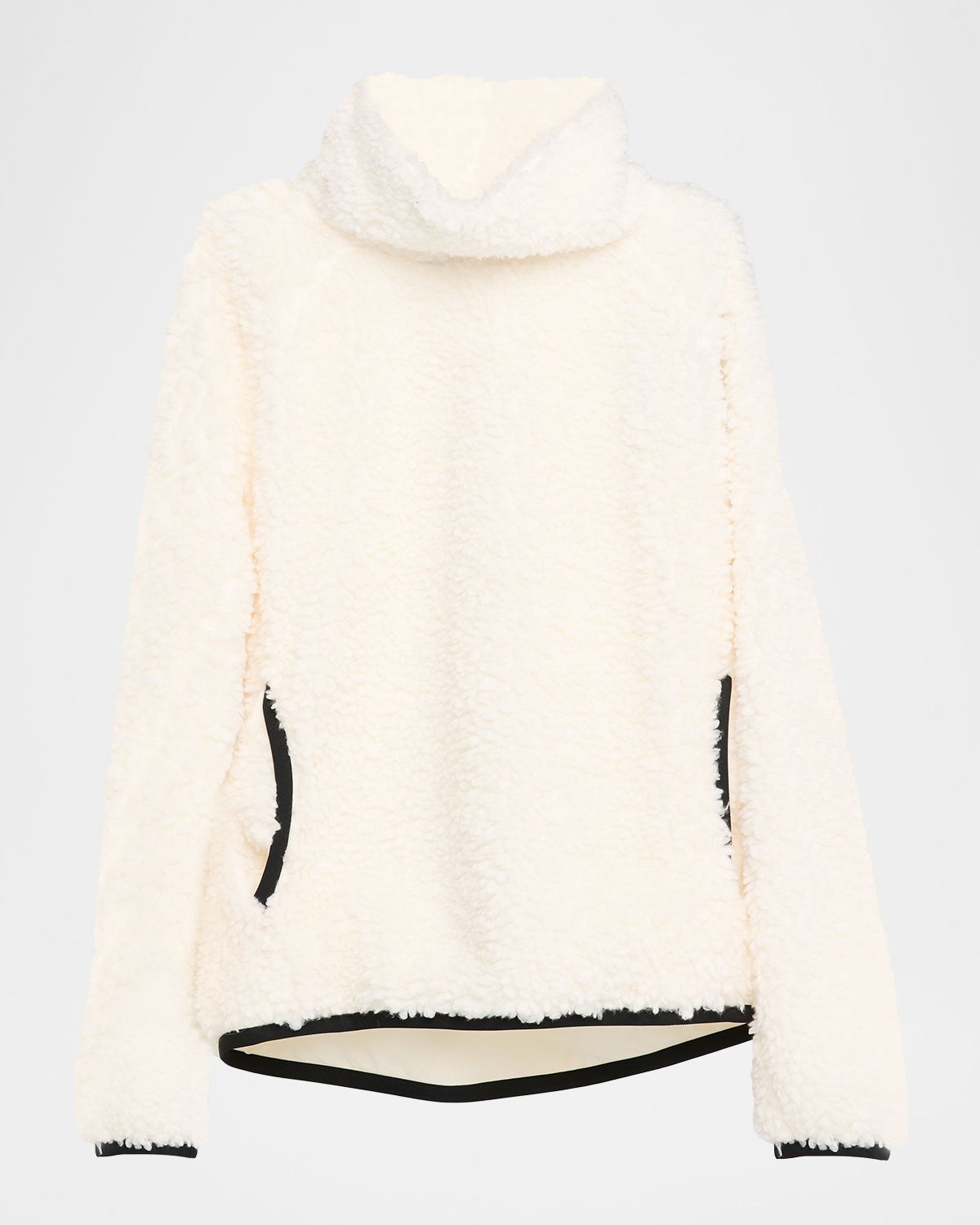 Moncler Grenoble Men 's Teddy Fleece Cowl-Neck Sweater