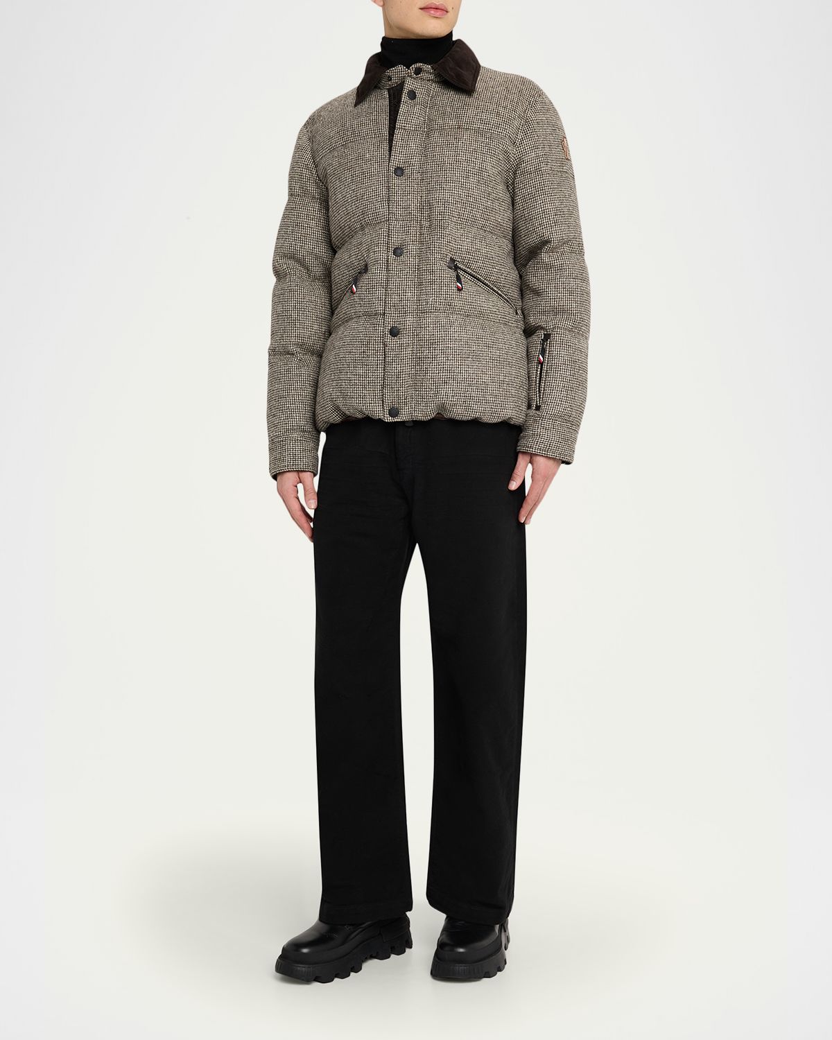 Moncler Grenoble Men 's Elgon Wool Down Ski Jacket