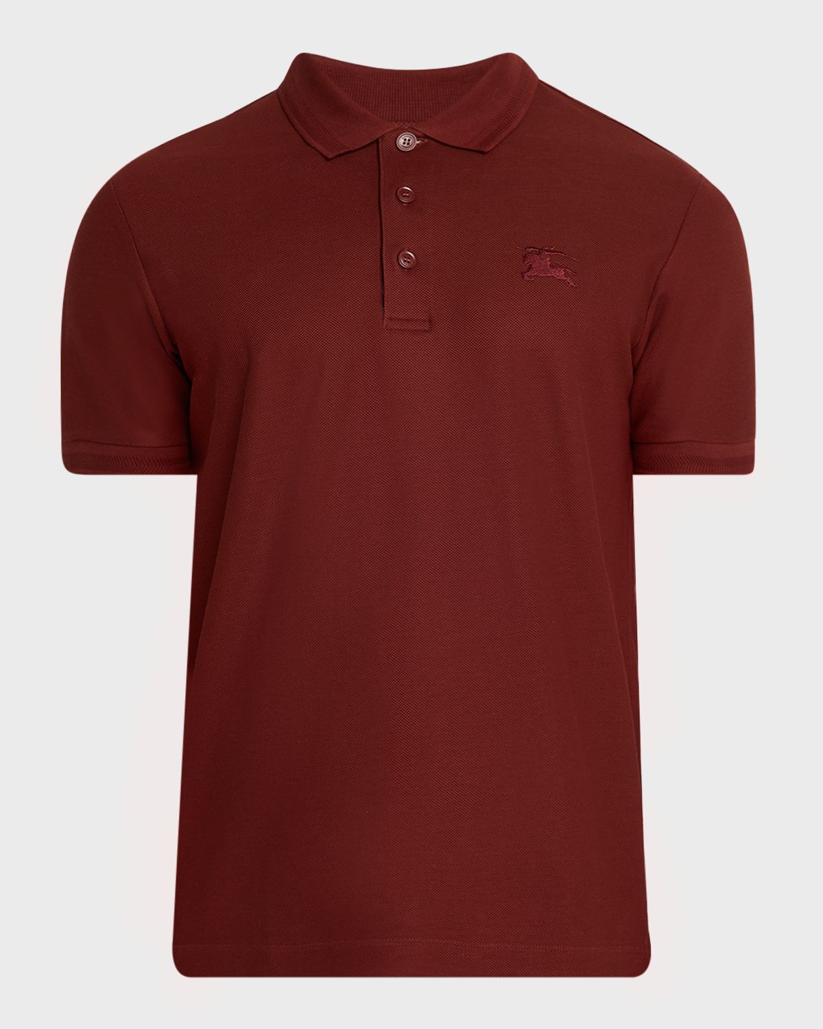 Burberry Men 's Cotton Check-Placket Polo Shirt