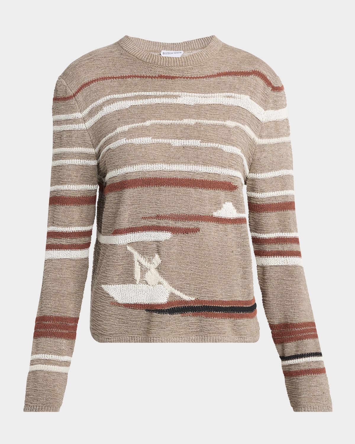 Bottega Veneta Graphic Intarsia Knit Sweater