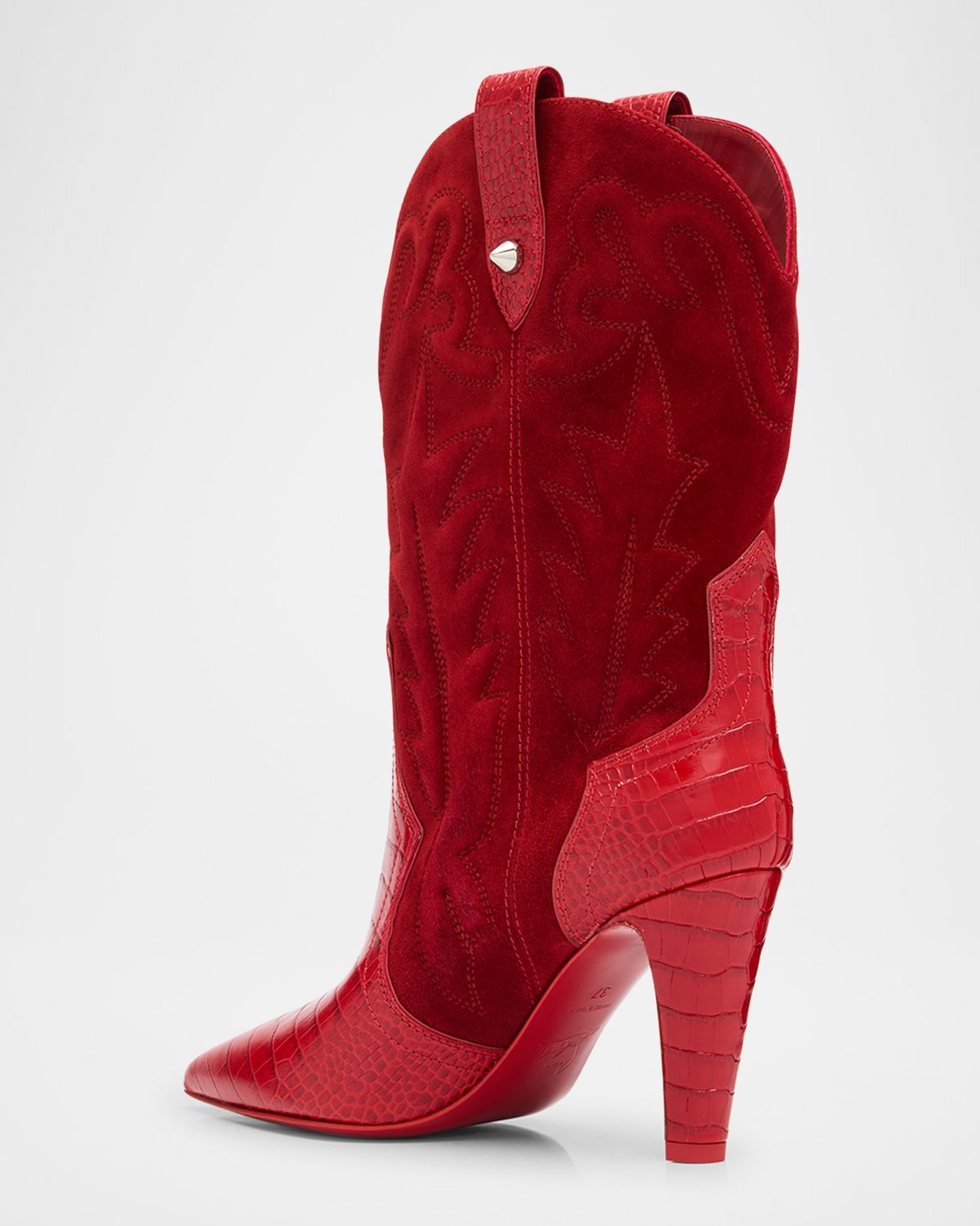 Christian Louboutin 85mm Santia Suede Booties