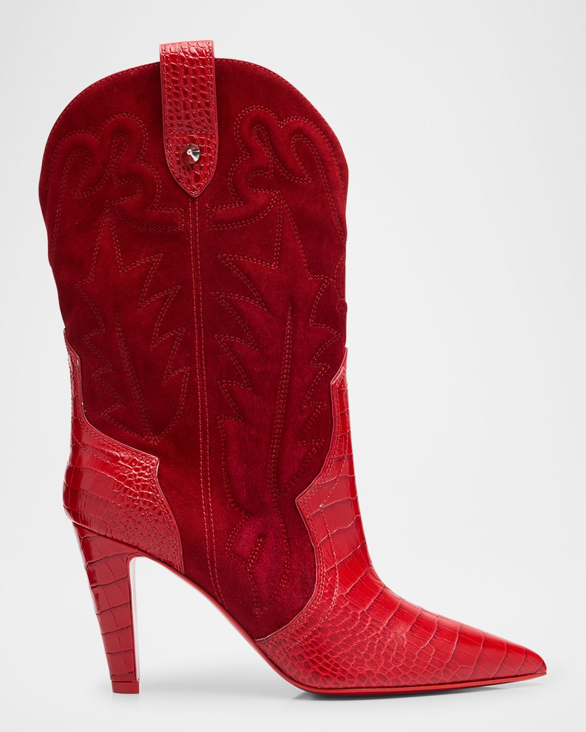 Christian Louboutin 85mm Santia Suede Booties