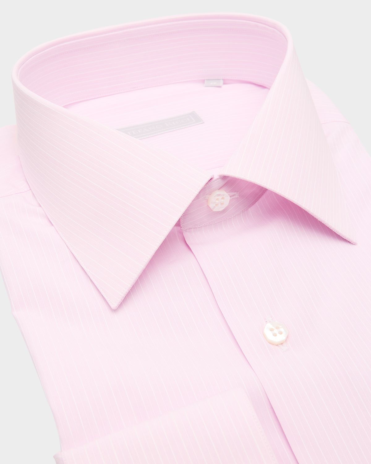 Stefano Ricci Men 's Cotton Multi-Stripe Point Collar Dress Shirt