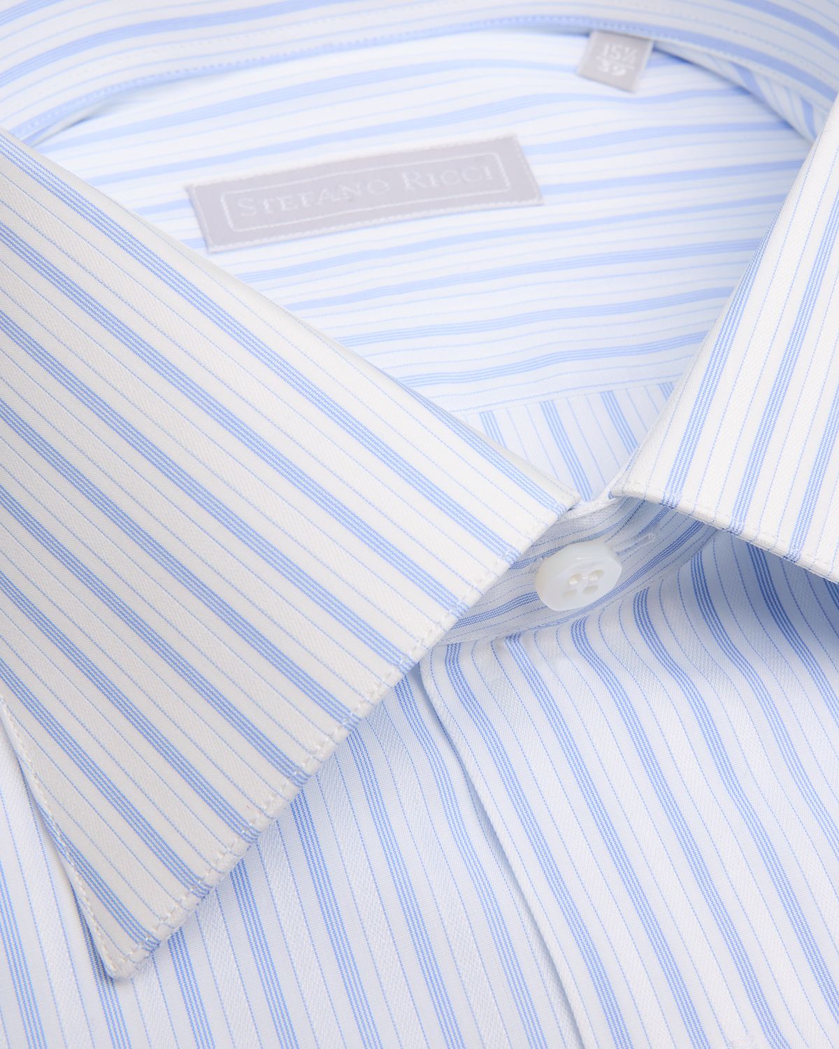 Stefano Ricci Men 's Cotton Multi-Stripe Point Collar Dress Shirt