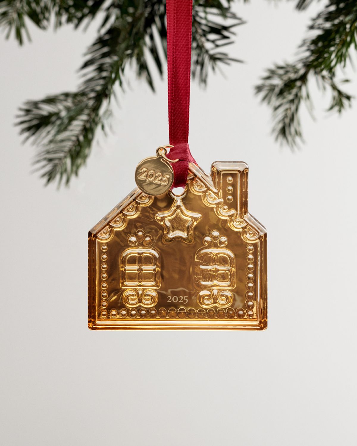 Orrefors 21K Gold Gingerbread House 2025 Annual Ornament | Thumbnail 6 Orrefors 21K Gold Gingerbread House 2025 Annual Ornament | Thumbnail 6