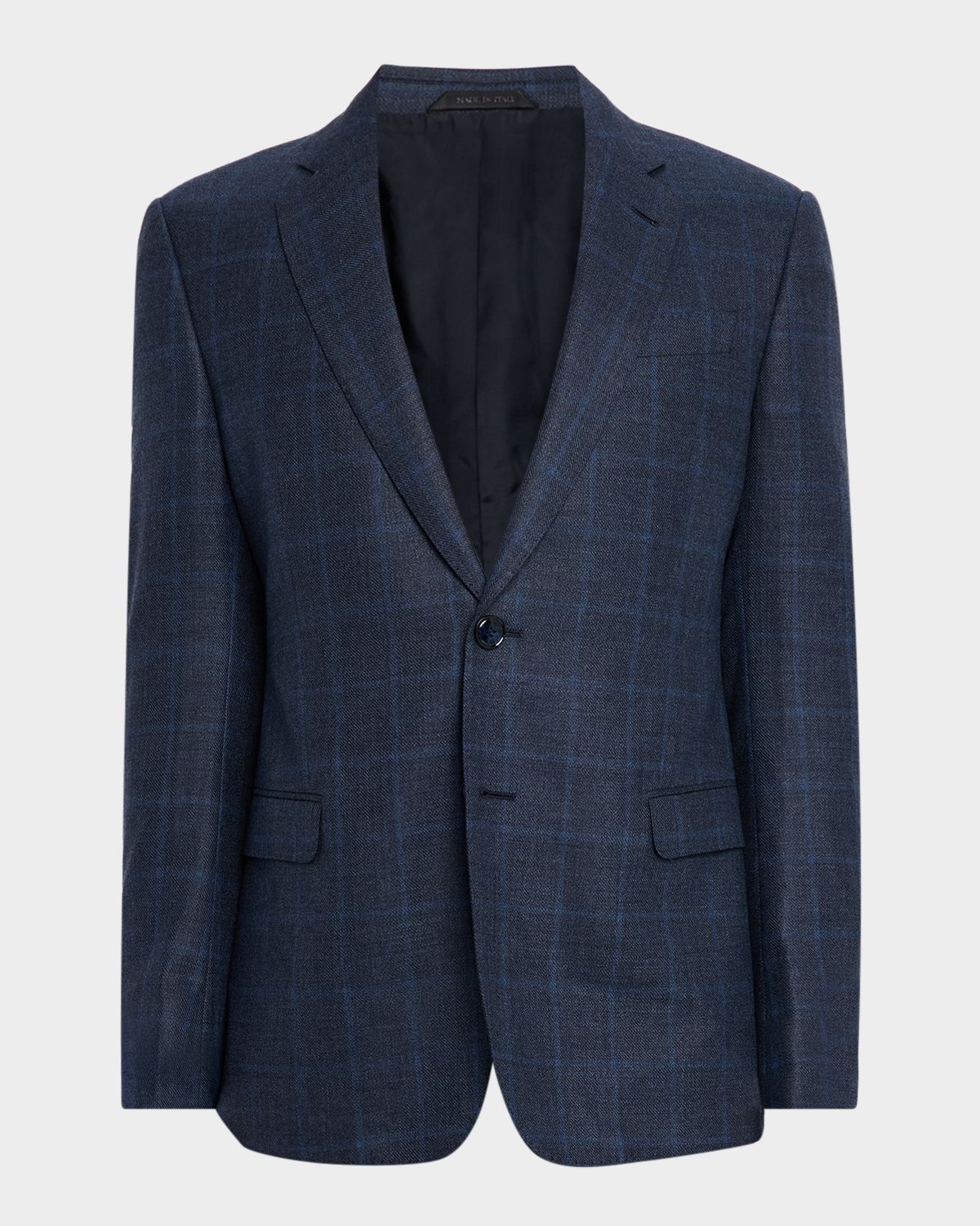 Giorgio Armani Men 's Subtle Grid Wool Blend Sport Coat