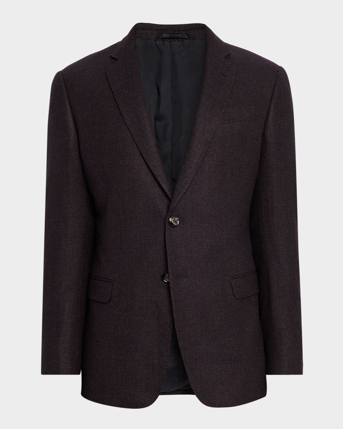Giorgio Armani Men 's Micro Grid Textured Blend Sport Coat
