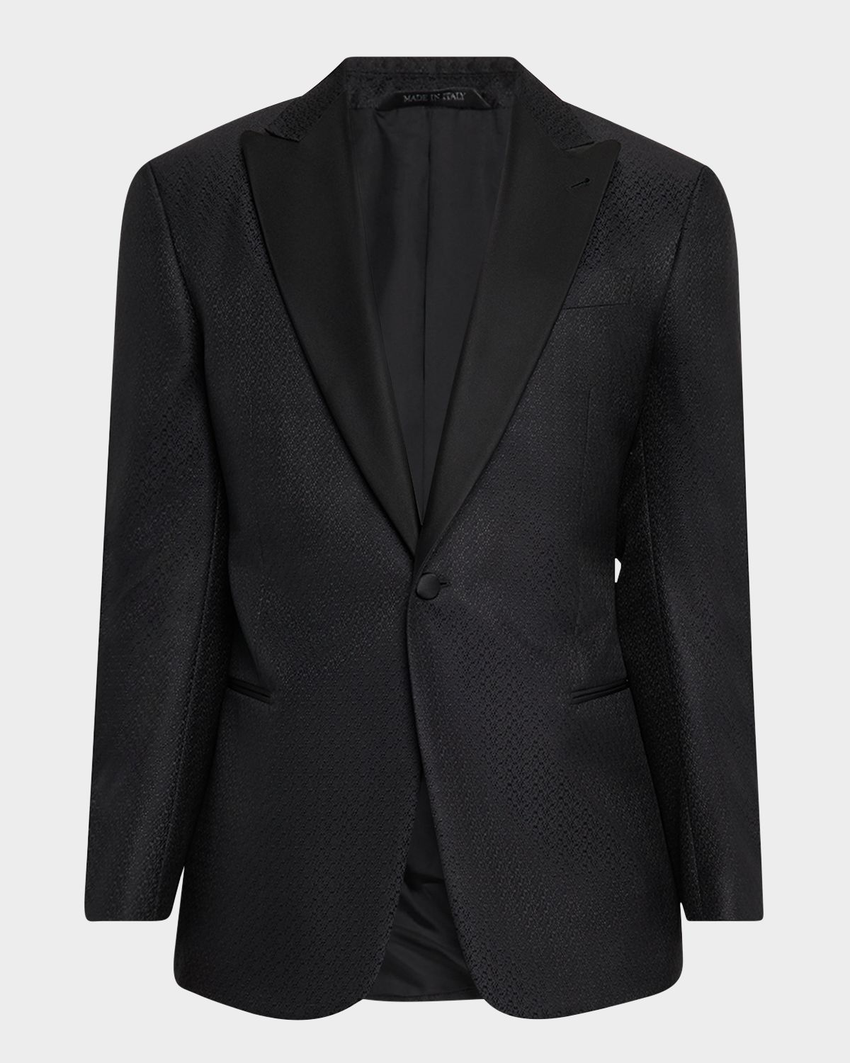 Giorgio Armani Men 's Honeycomb Satin Peak Lapel Dinner Jacket | Thumbnail 9 Giorgio Armani Men 's Honeycomb Satin Peak Lapel Dinner Jacket | Thumbnail 9