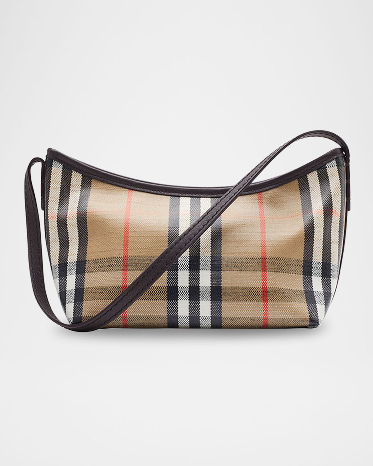 Burberry Highlands Check Jacquard Shoulder Bag