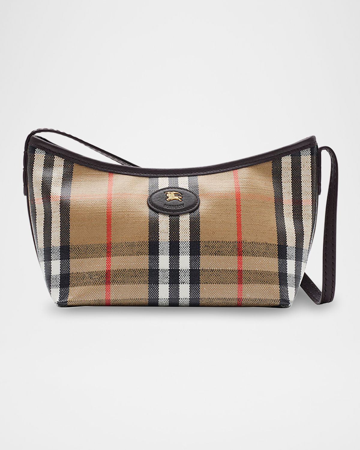 Burberry Highlands Check Jacquard Shoulder Bag
