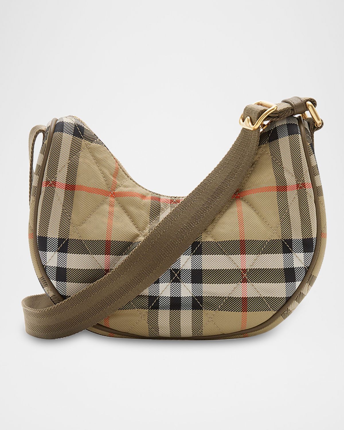 Burberry Horseshoe Check Quilted Crossbody Bag