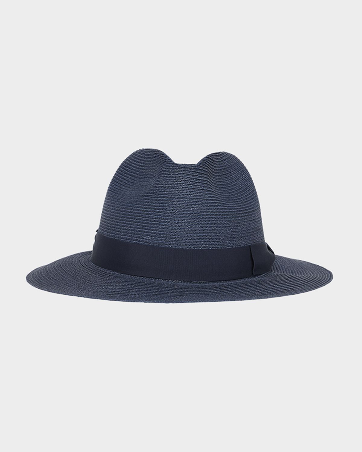 Giorgio Armani Men 's Jute Ribbon-Band Fedora Hat