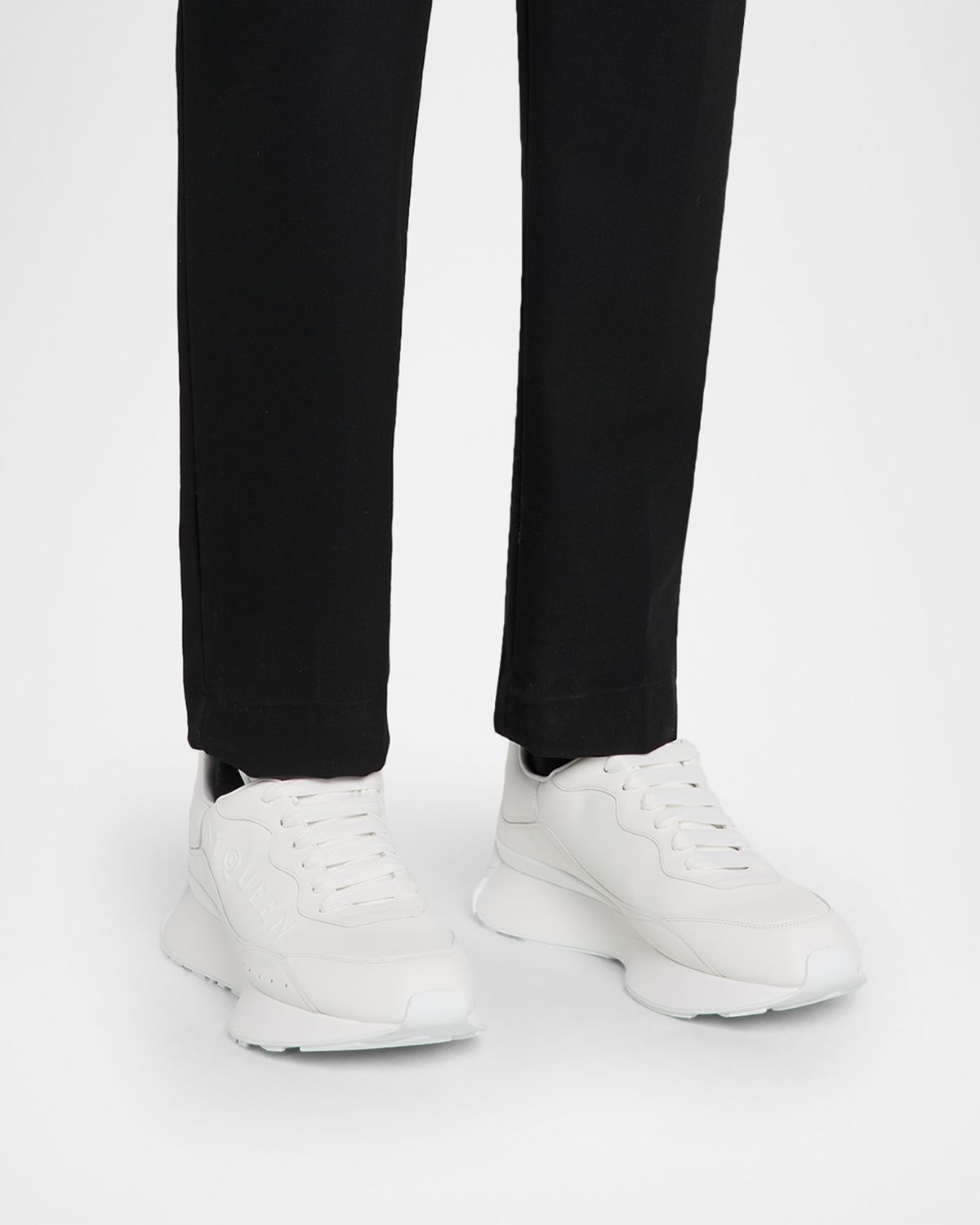 McQueen Men's Sprint Leather Runner Sneakers