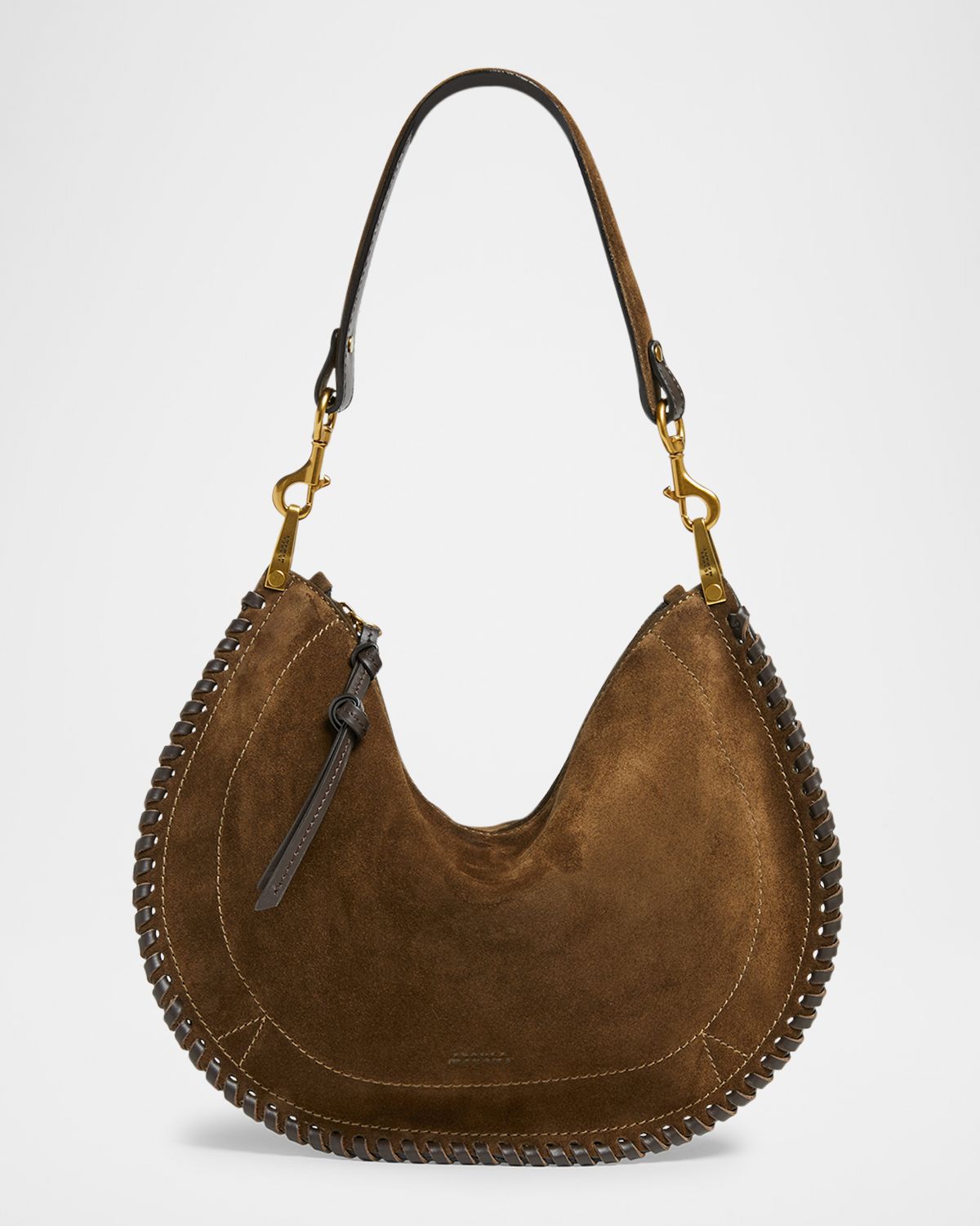 Isabel Marant Oskan Braided Suede Shoulder Bag