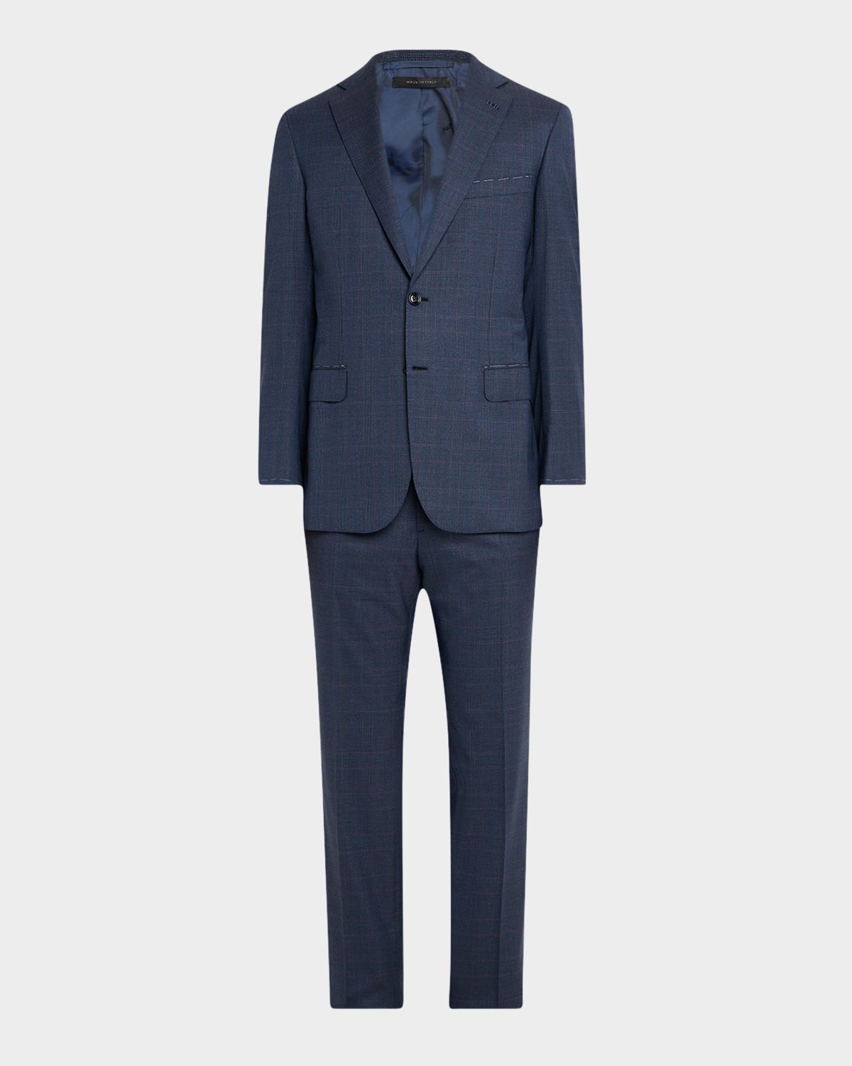 Brioni Men 's Wool Plaid Two-Piece Suit