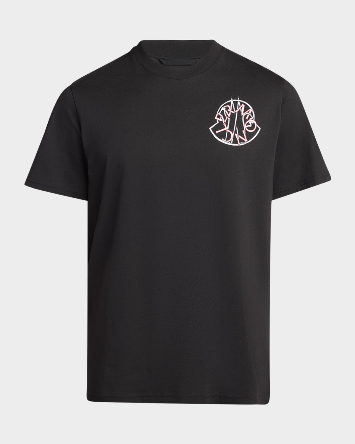 Moncler Men 's Check Logo Graphic T-Shirt