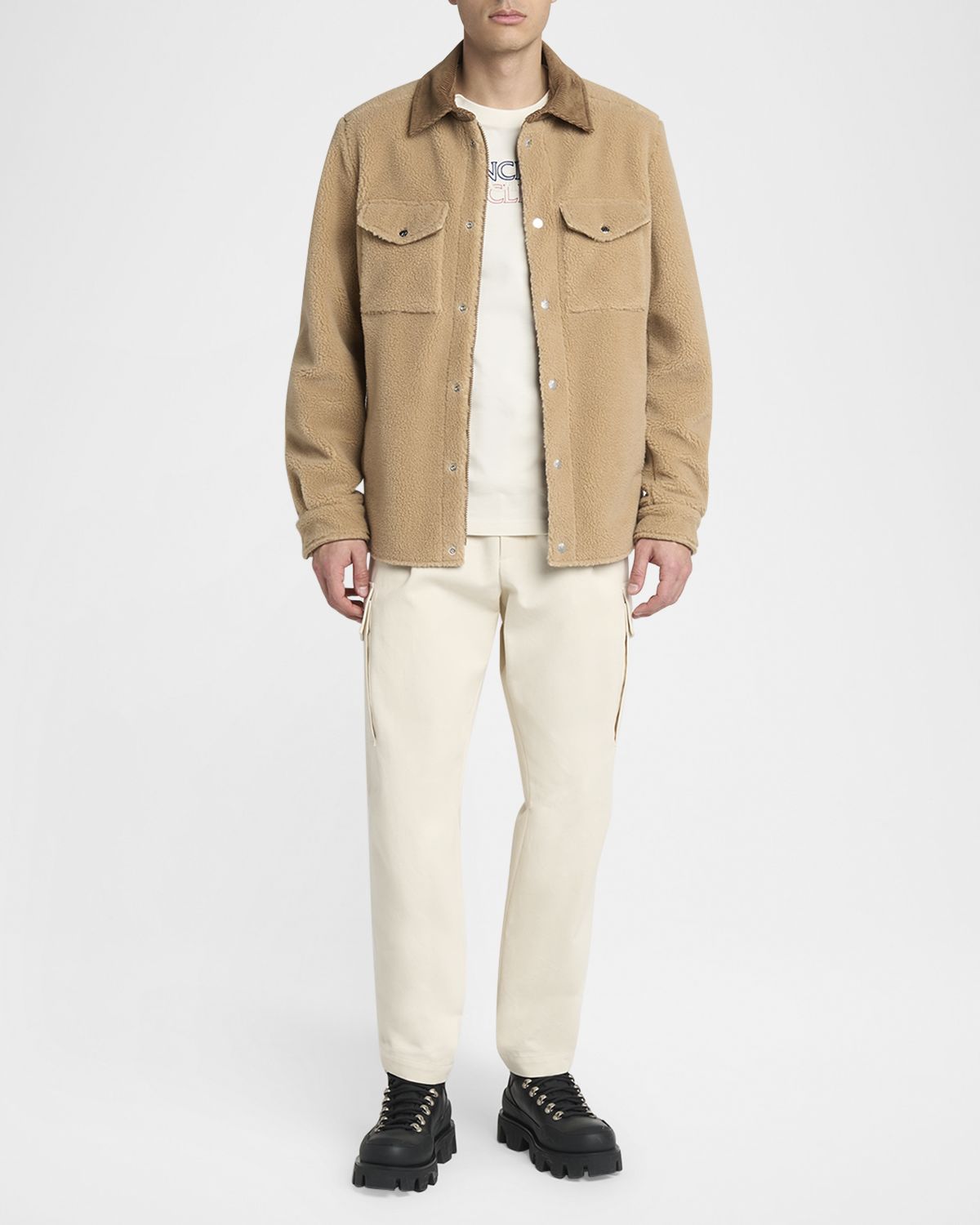 Moncler Men 's Logo Script Graphic T-Shirt