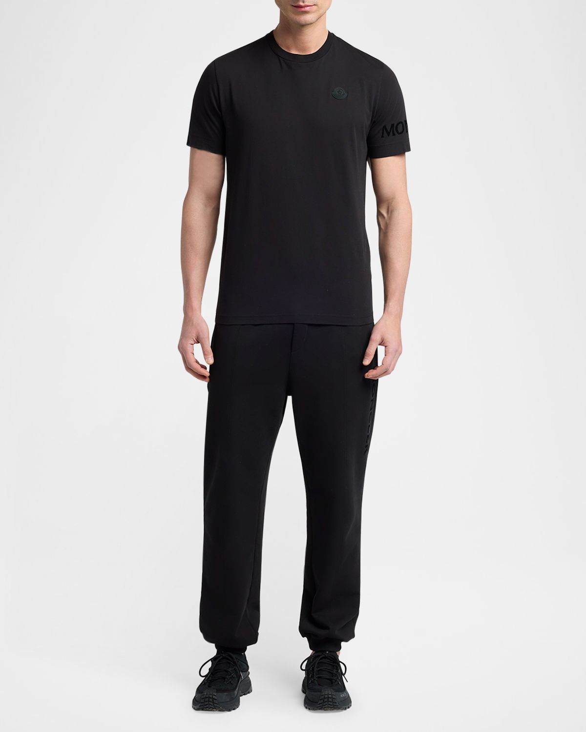 Moncler Men 's Washed Cotton Logo T-Shirt