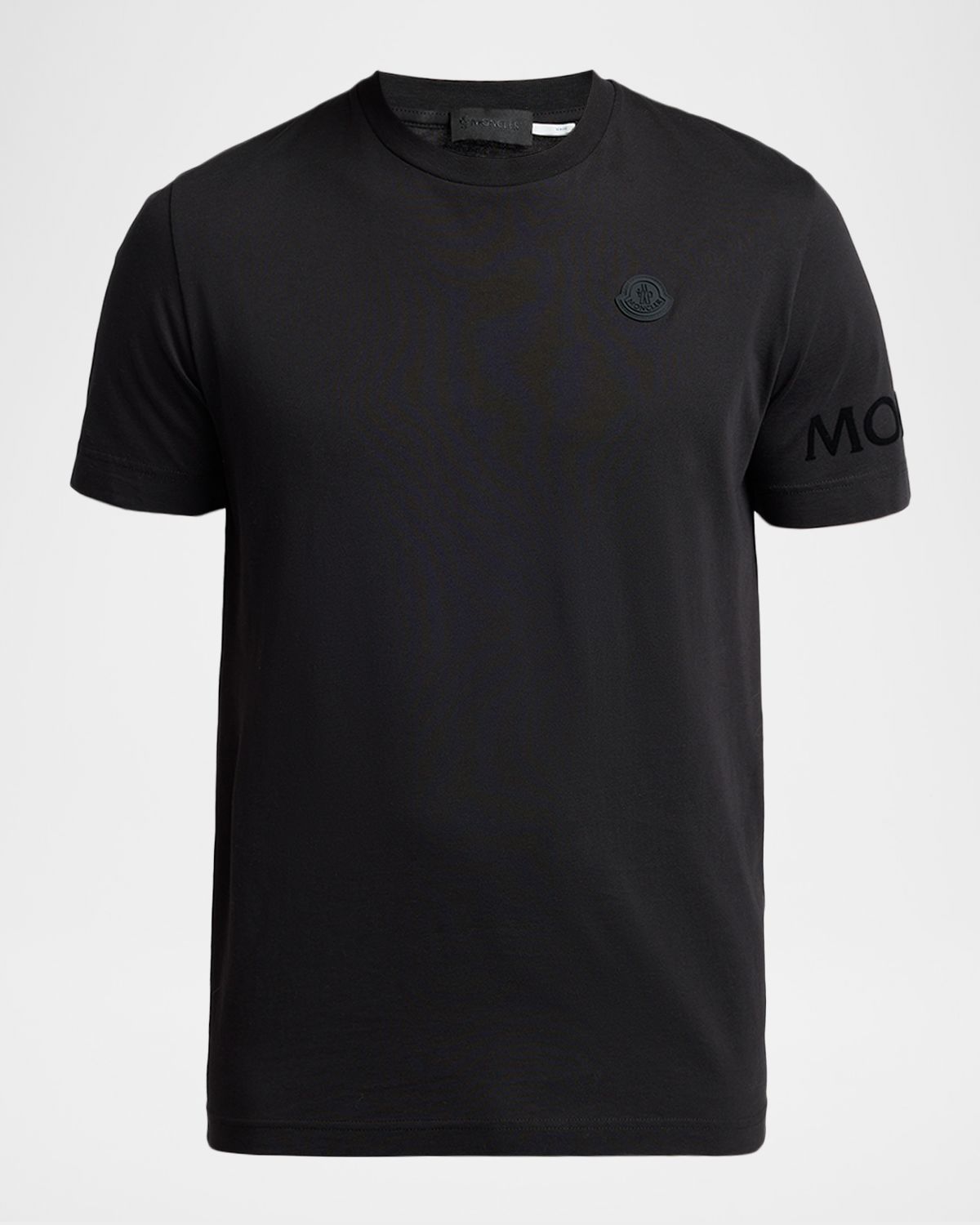 Moncler Men 's Washed Cotton Logo T-Shirt | Thumbnail 6 Moncler Men 's Washed Cotton Logo T-Shirt | Thumbnail 6