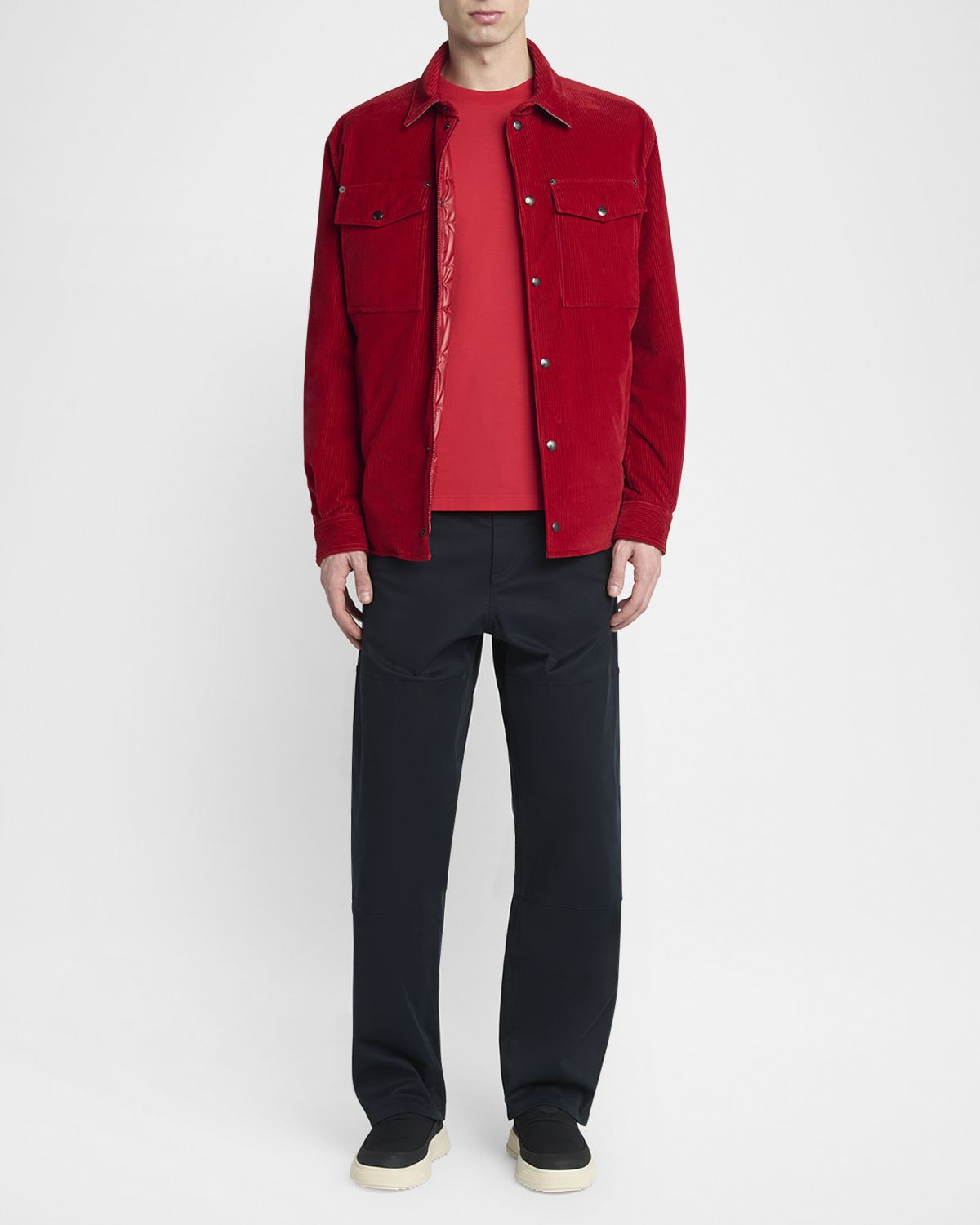 Moncler Men 's Ambroisie Corduroy Shirt Jacket