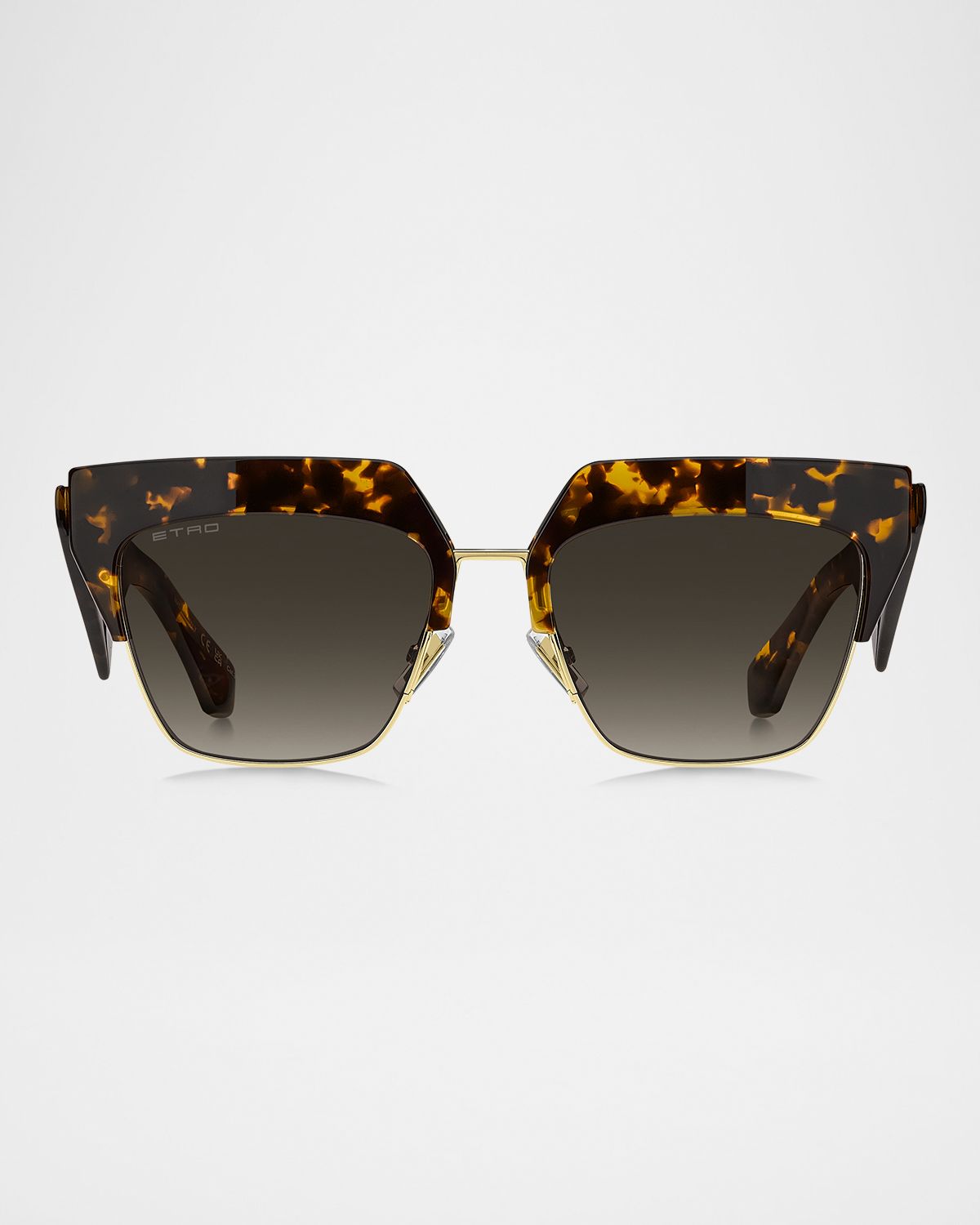 Etro club Acetate & Metal Square Sunglasses
