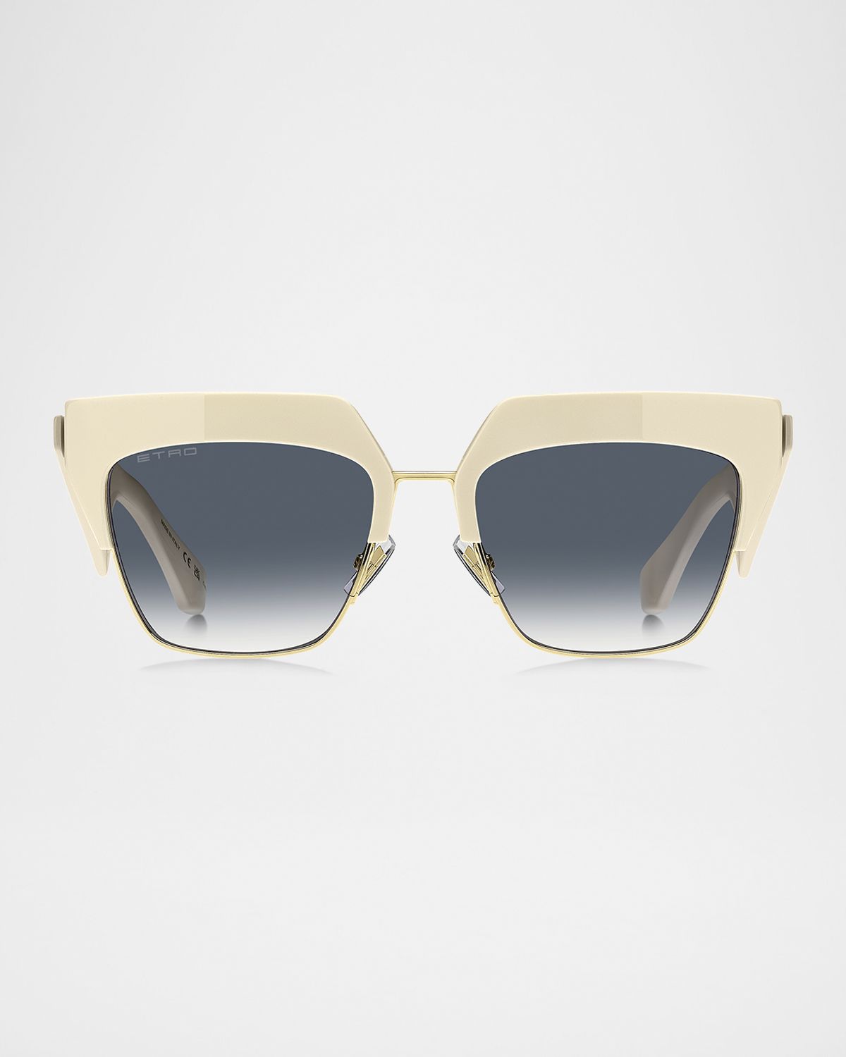 Etro club Acetate & Metal Square Sunglasses