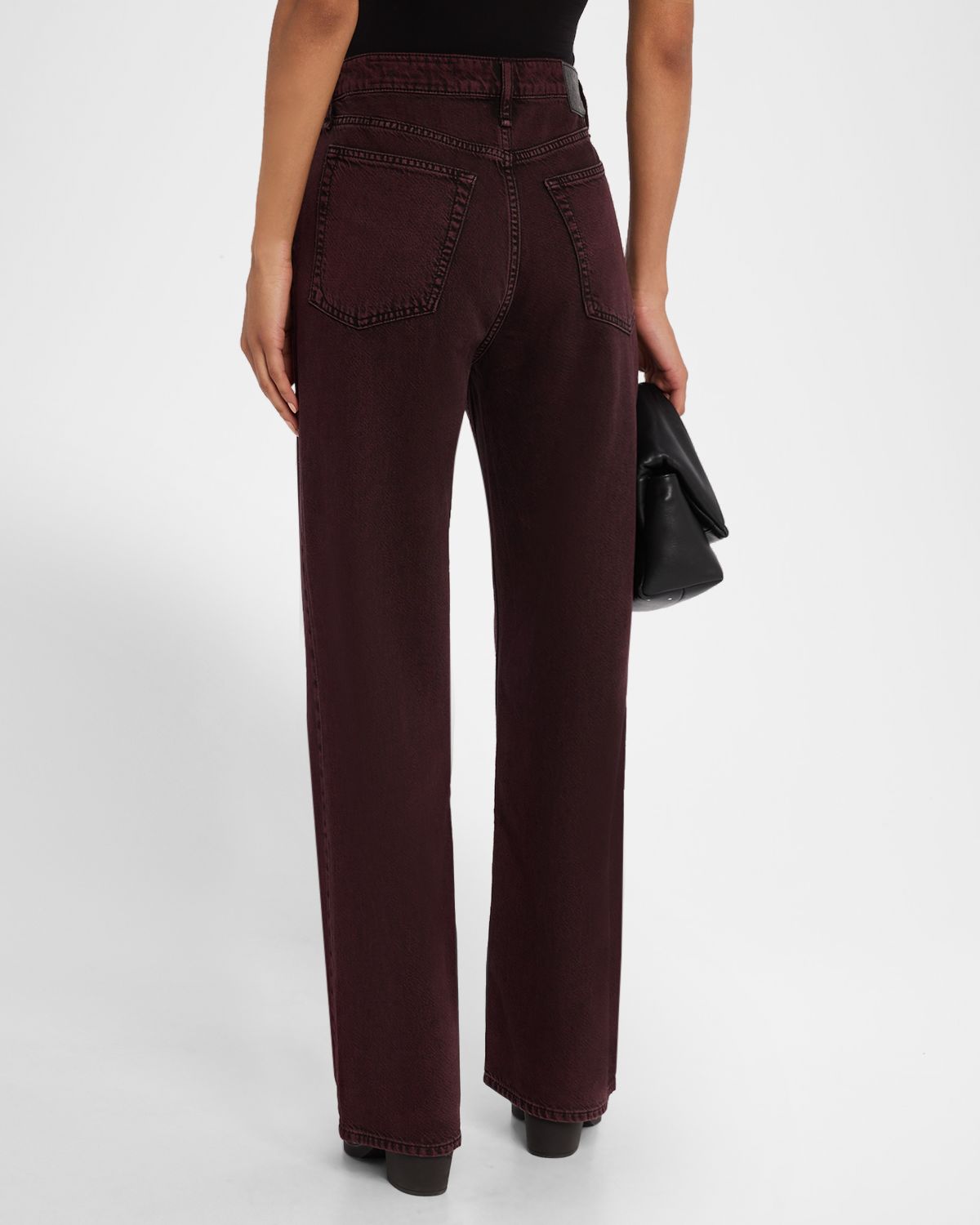 Rag & Bone Featherweight Logan Mid-Rise Wide Jeans