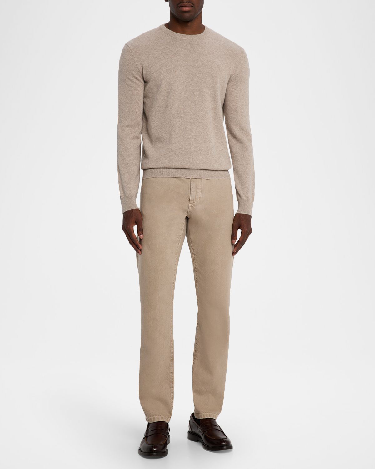 ZEGNA Men 's Marble-Effect Slim Five-Pocket Pants