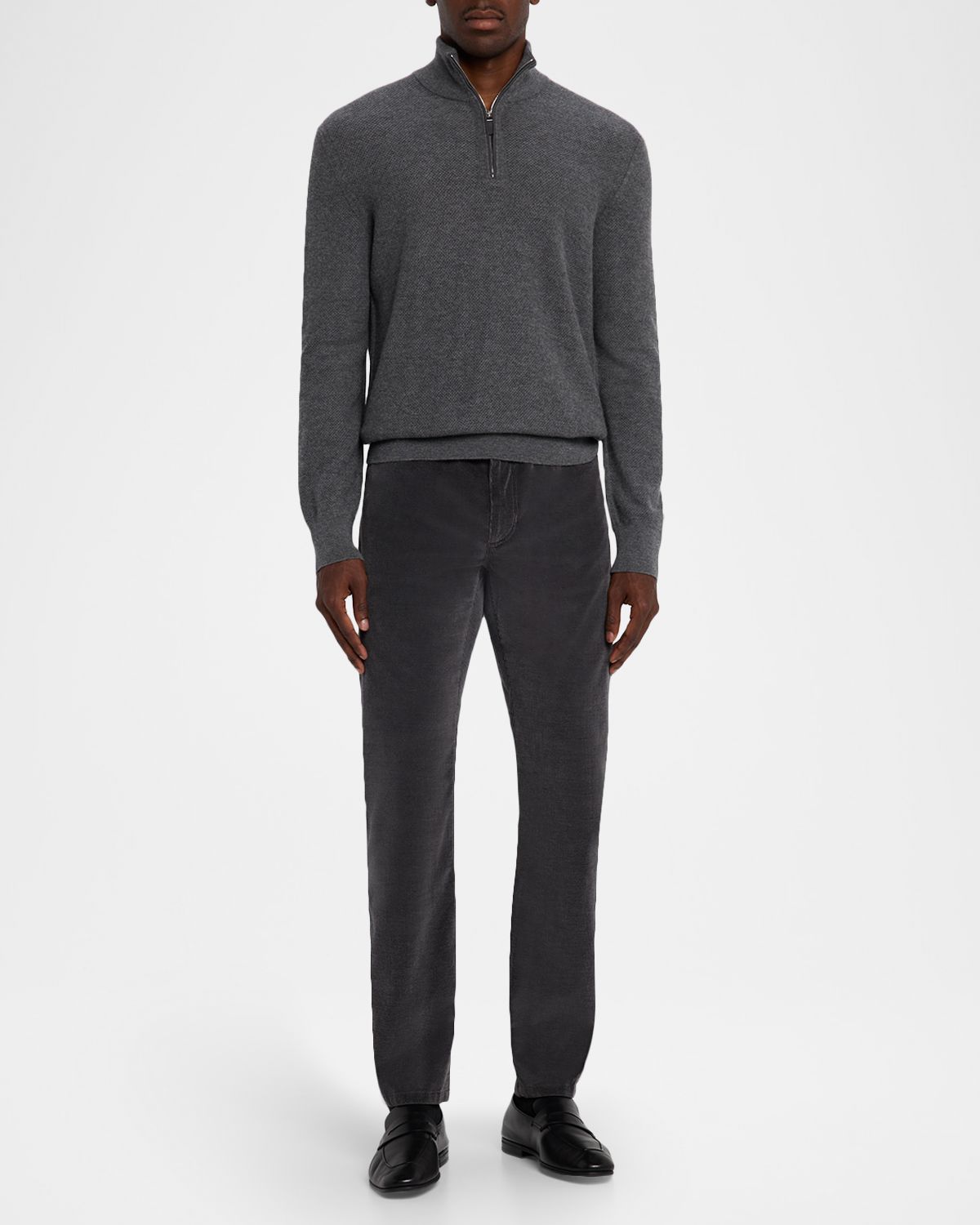 ZEGNA Men 's Cashco Corduroy Straight Fit Five-Pocket Pants