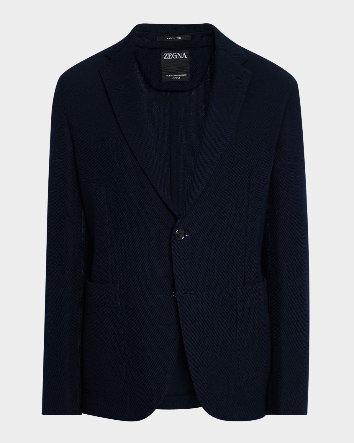 ZEGNA Men 's Slim Fit High Performance Jersey Blazer
