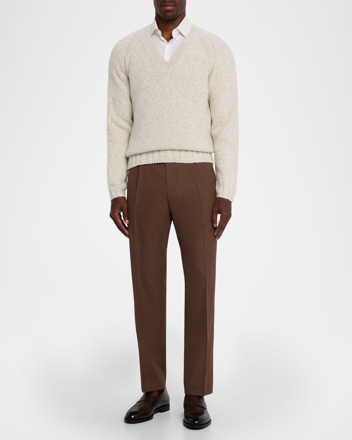 ZEGNA Men 's Cashco Classic-Fit Sport Shirt