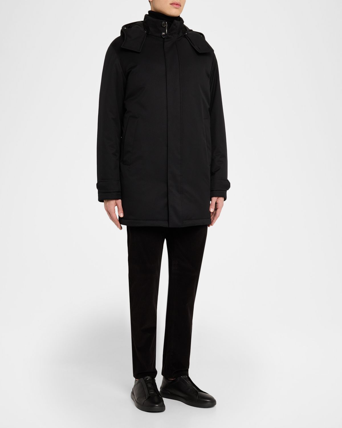 ZEGNA Men 's Padded Technical Parka Jacket