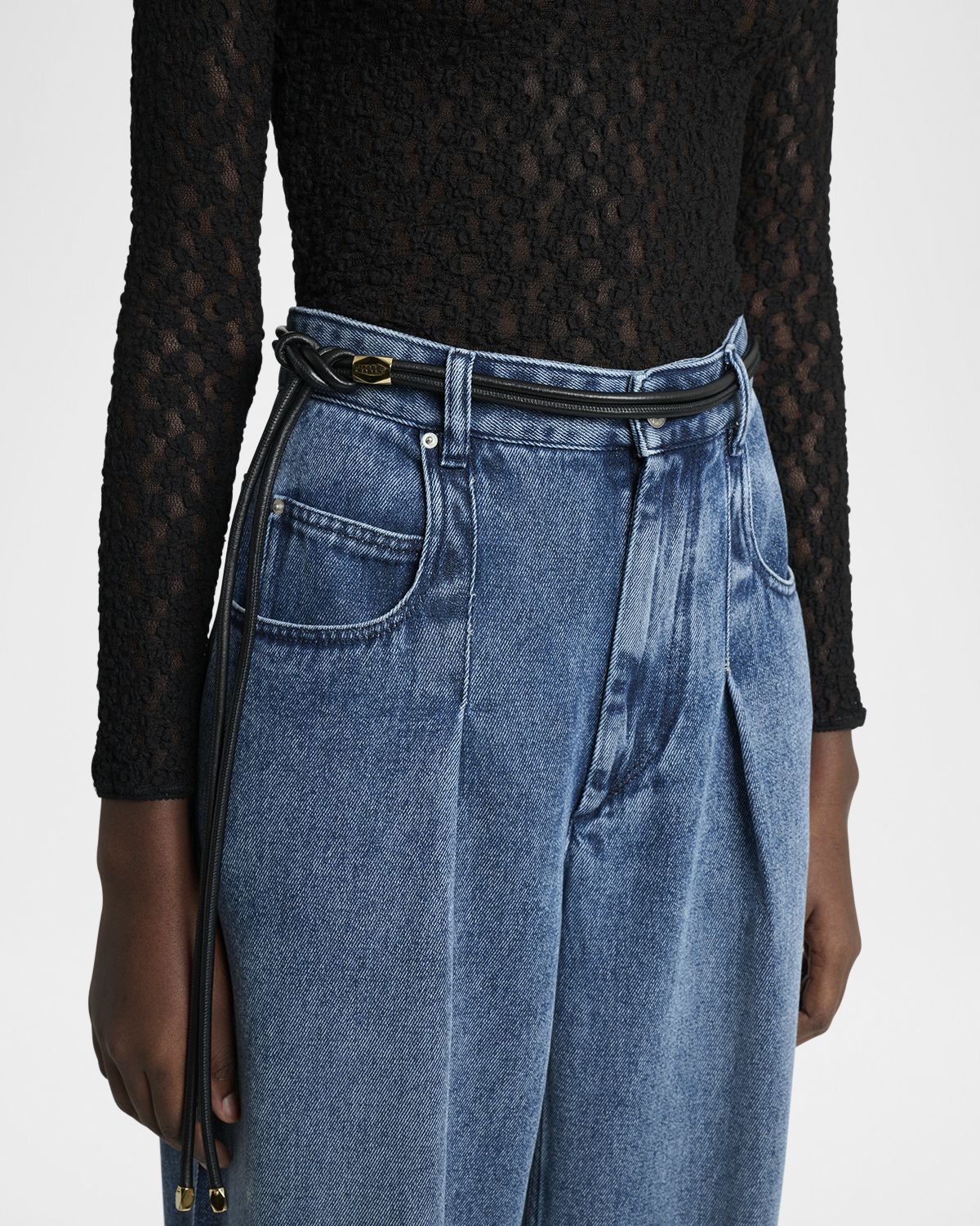 Isabel Marant Silvia Tie Leather Belt