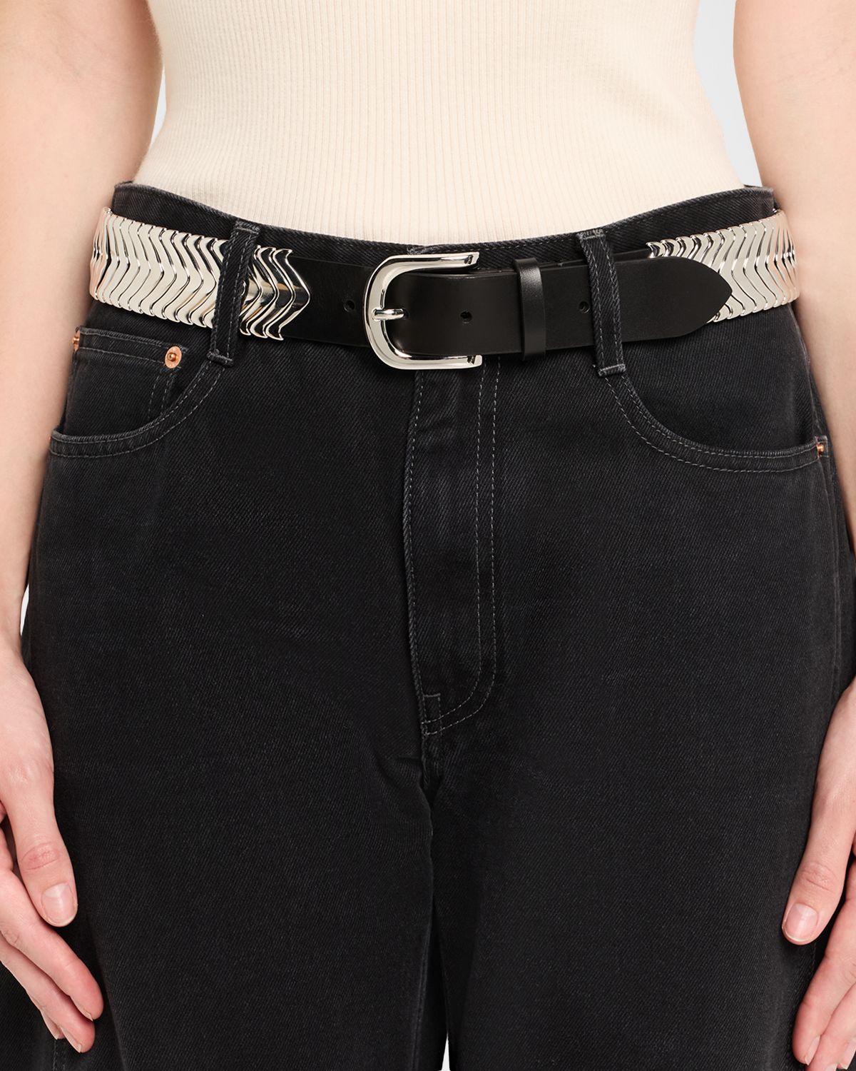 Isabel Marant Tehora Leather Buckle Belt