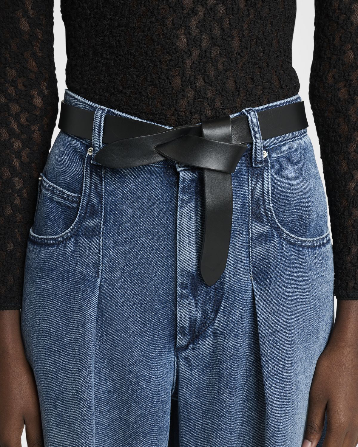 Isabel Marant Lecce Tie-Up Leather Belt