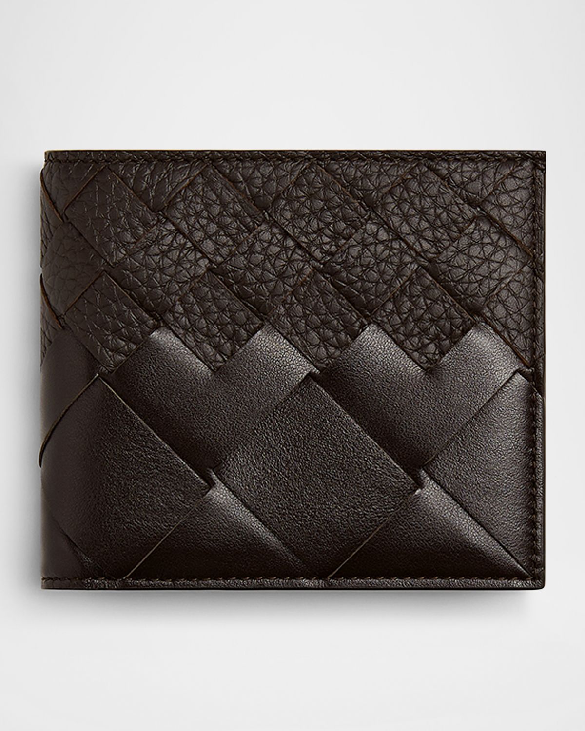 Bottega Veneta Men 's Intrecciato 15 Degrade Leather Bifold Wallet