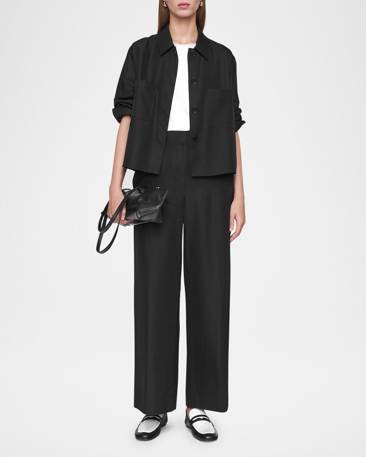 Joseph Satie Boxy Silk-Cotton Shirt