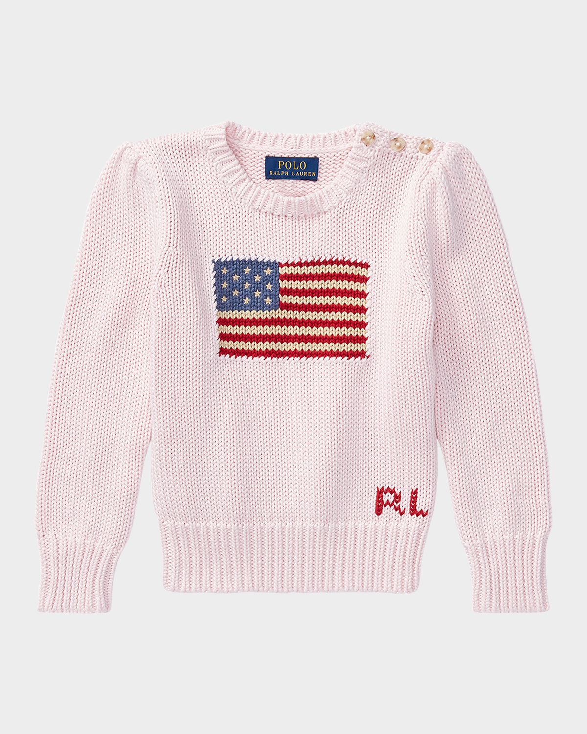 Polo Ralph Lauren Girl 's Flag Intarsia Knit Sweater | Thumbnail 6 Polo Ralph Lauren Girl 's Flag Intarsia Knit Sweater | Thumbnail 6