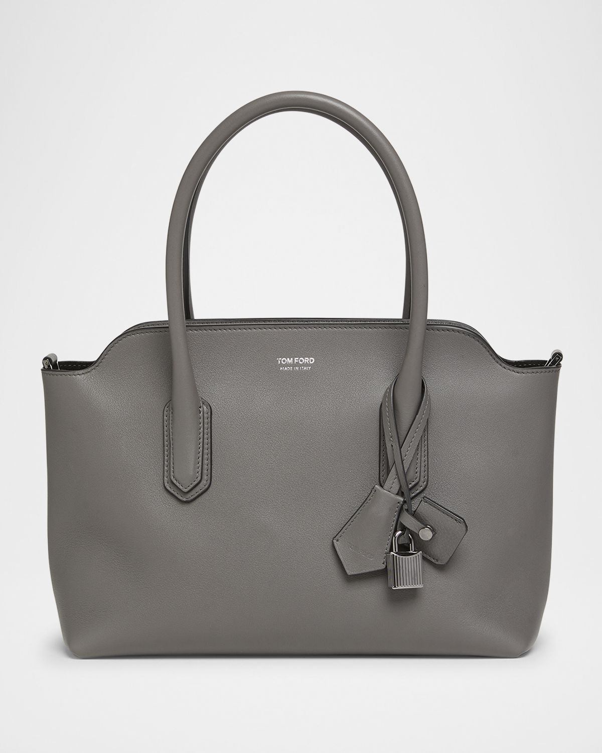 TOM FORD Alexander Medium Shoulder Bag in Natural Grain Leather