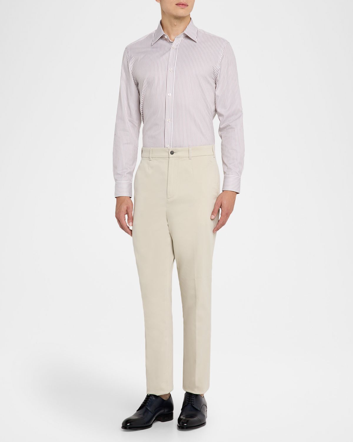 dunhill Men 's Cotton Pinstripe Modern-Fit Sport Shirt