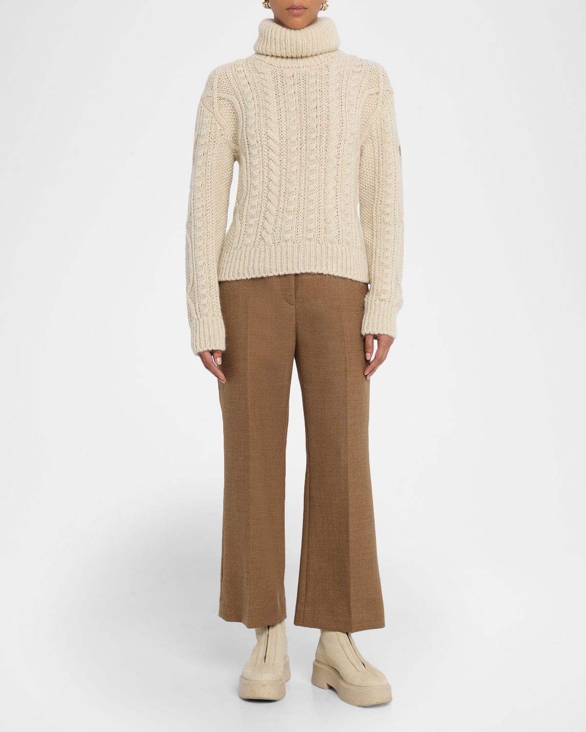 Moncler Grenoble Wool & Mohair Blend Turtleneck Sweater