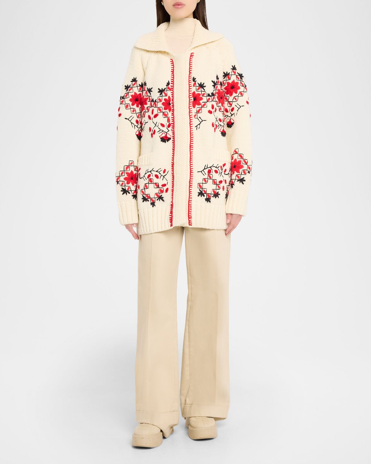 Moncler Grenoble Embroidered Cardigan