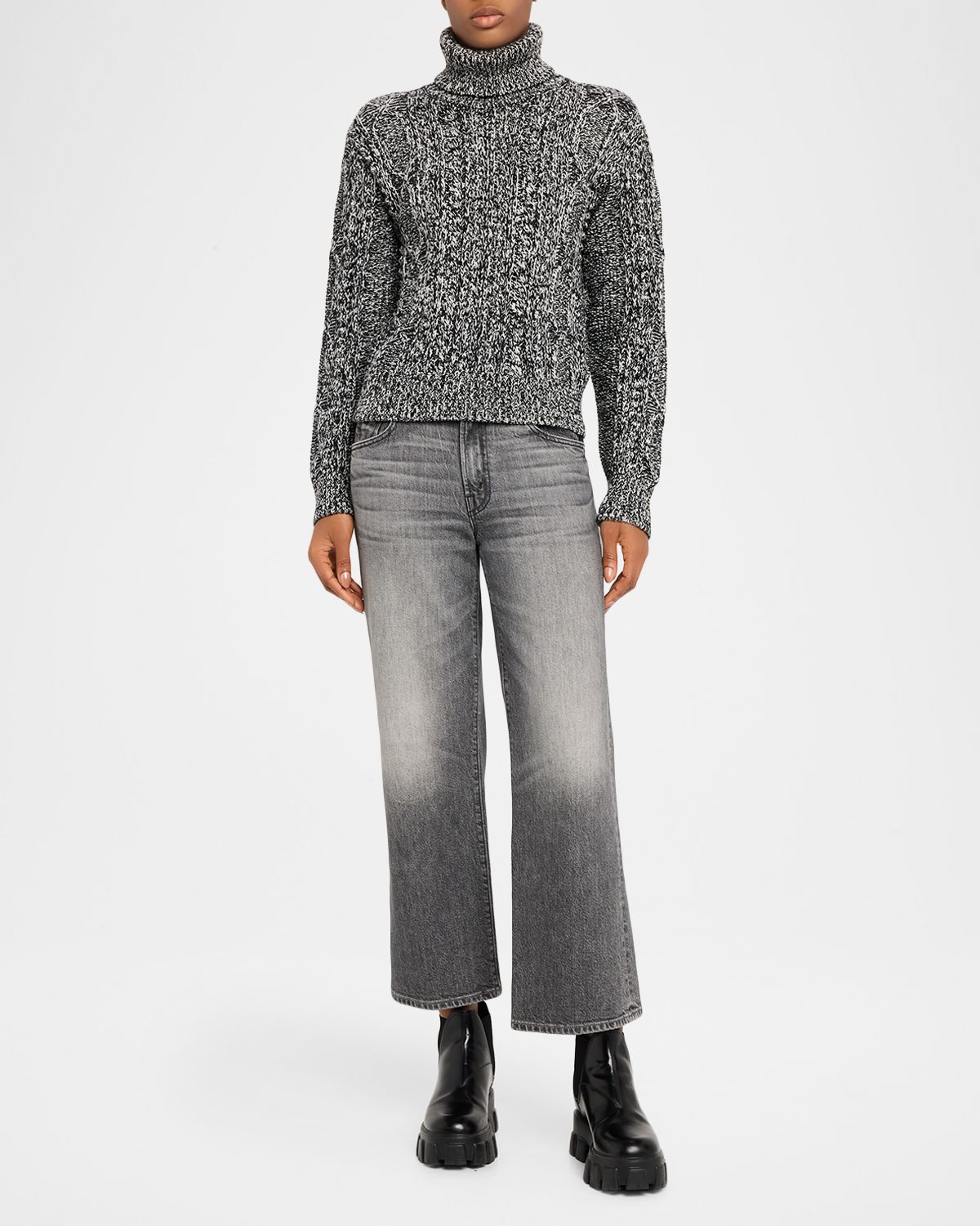 Moncler Grenoble Wool-Blend Turtleneck Sweater