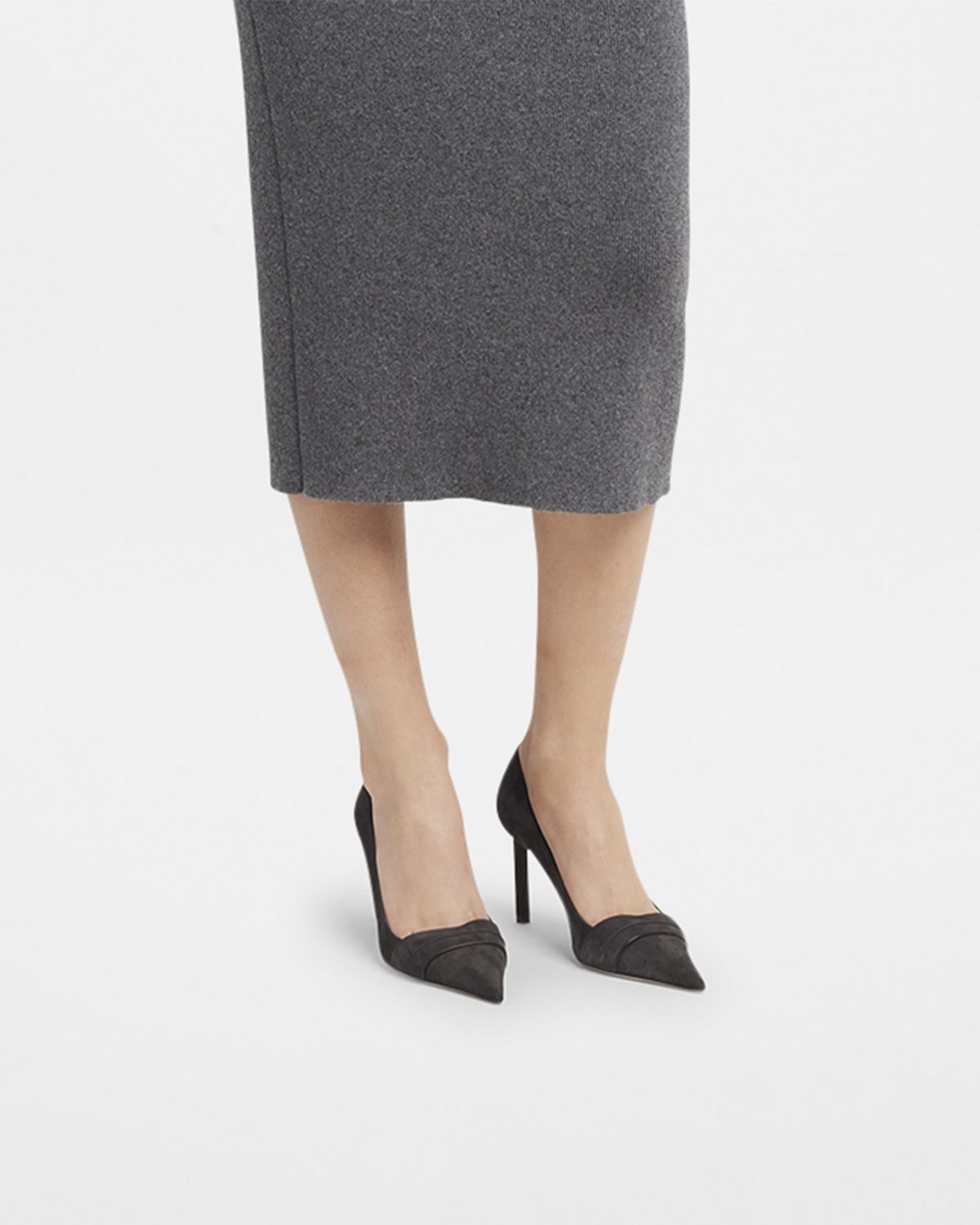 TOM FORD Eva Suede Pointed-Toe Pumps