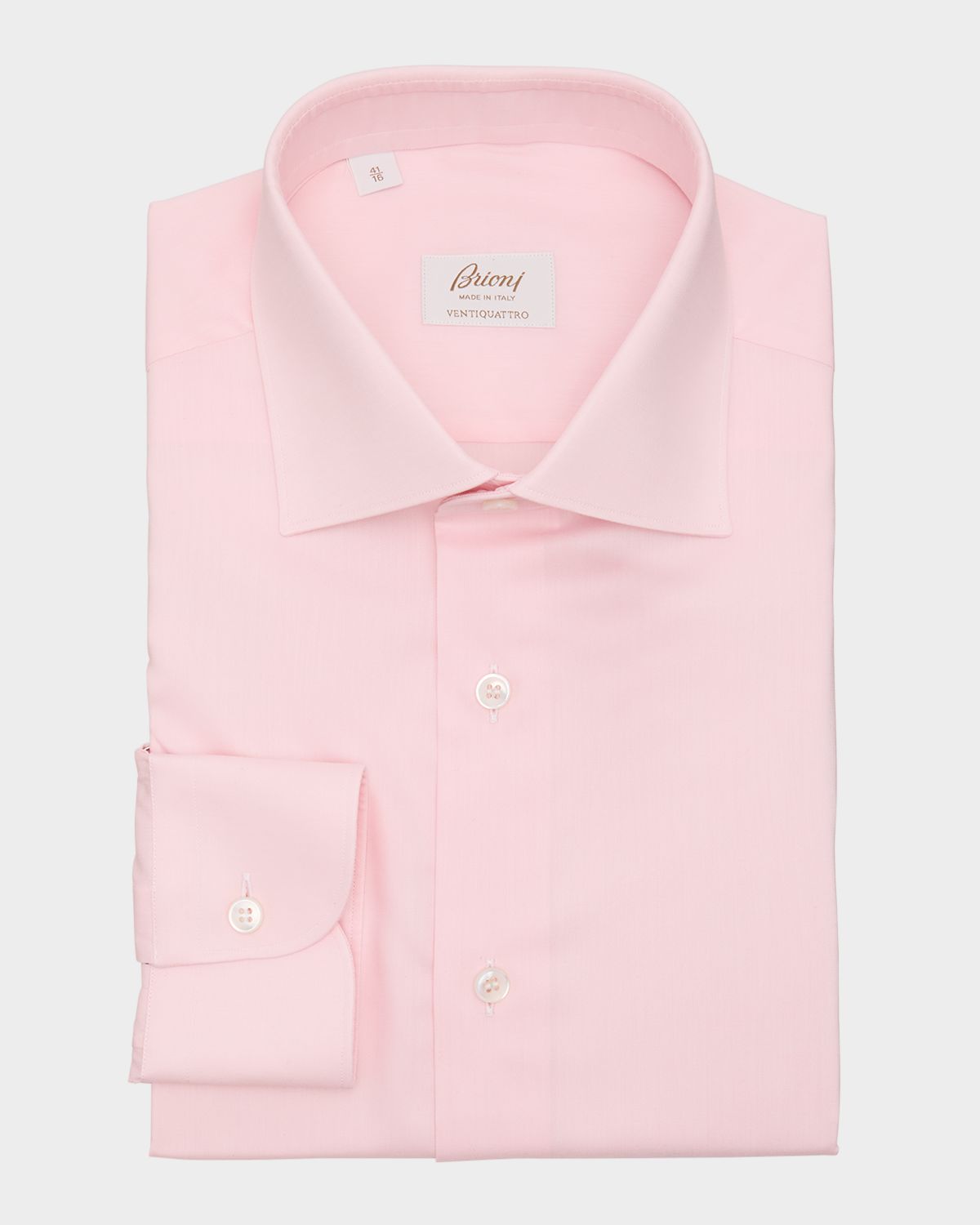 Brioni Men 's Ventiquattro Cotton Twill Dress Shirt