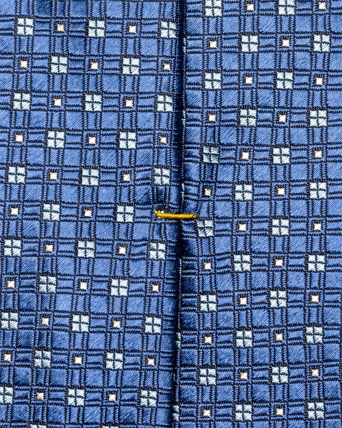 Eton Men 's Micro-Square Woven Silk Tie