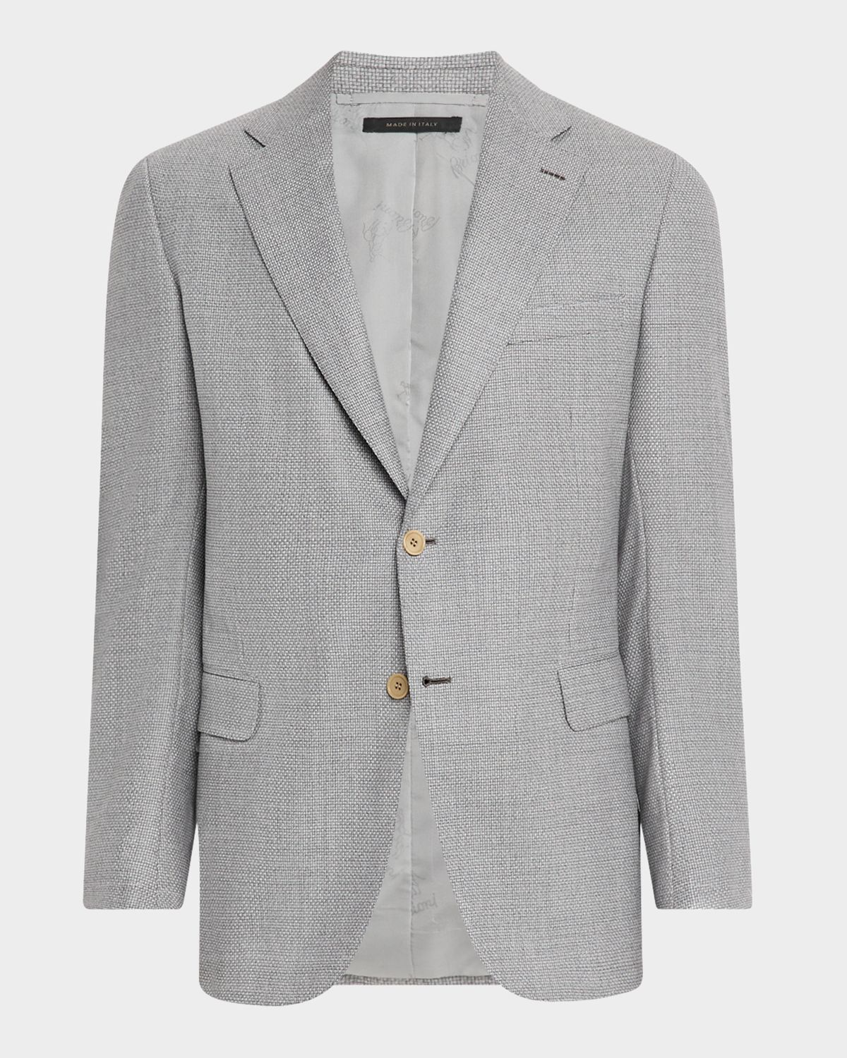 Brioni Men 's Wool Hopsack Single-Breasted Blazer