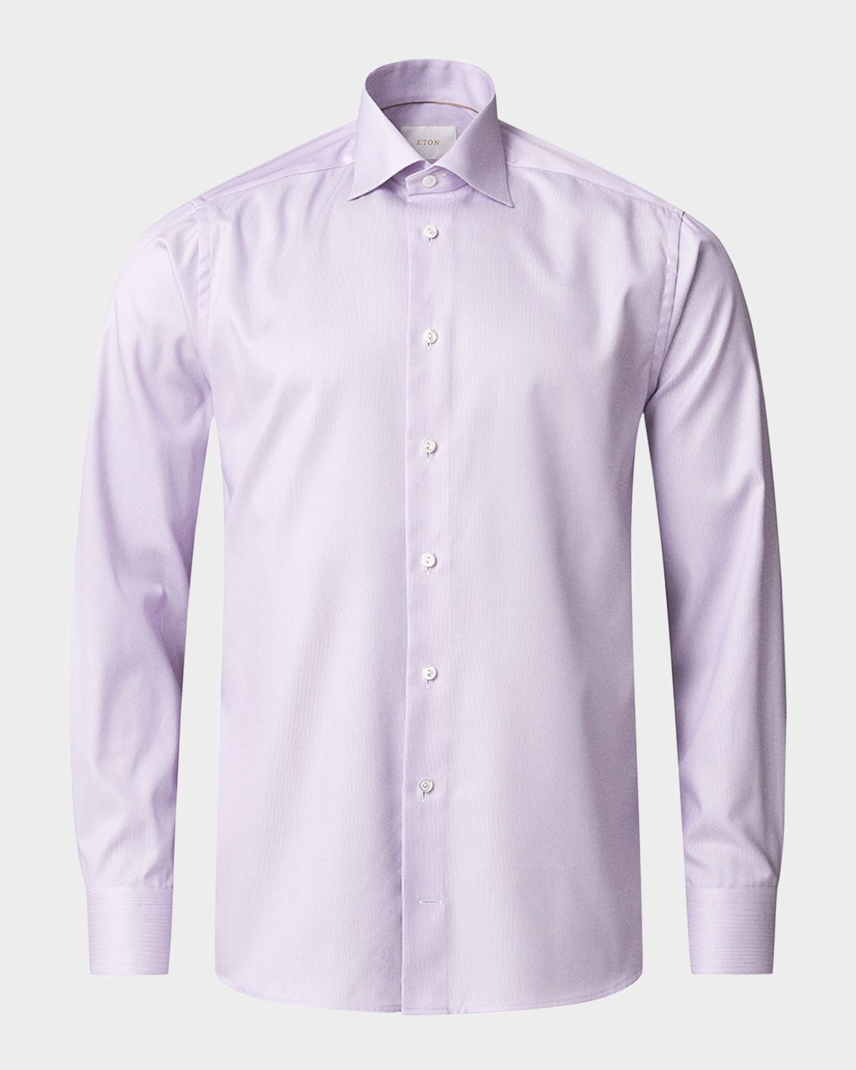 Eton Men 's Elevated Textured Supima 120 Slim-Fit Dress Shirt | Thumbnail 6 Eton Men 's Elevated Textured Supima 120 Slim-Fit Dress Shirt | Thumbnail 6